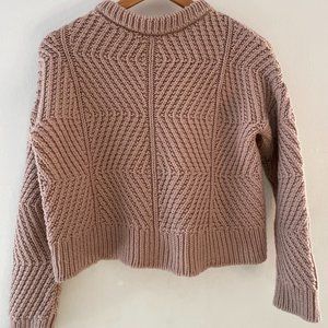 Micaela Greg Bevel Sweater in Blush